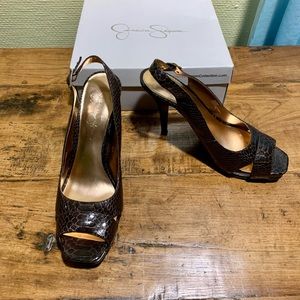 Jessica Simpson Excellent Condition Brown Heels